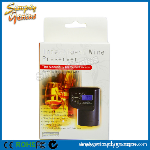 (Top) anti-tilt automatic vacuum storage time record wine saver pump